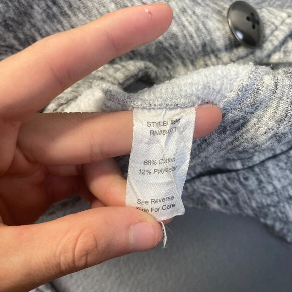 CAbi Womens Gray Hour Glass 3 Button Knit Blazer 596 Size‎ Large,Outdoor,Preppy - Picture 11 of 12